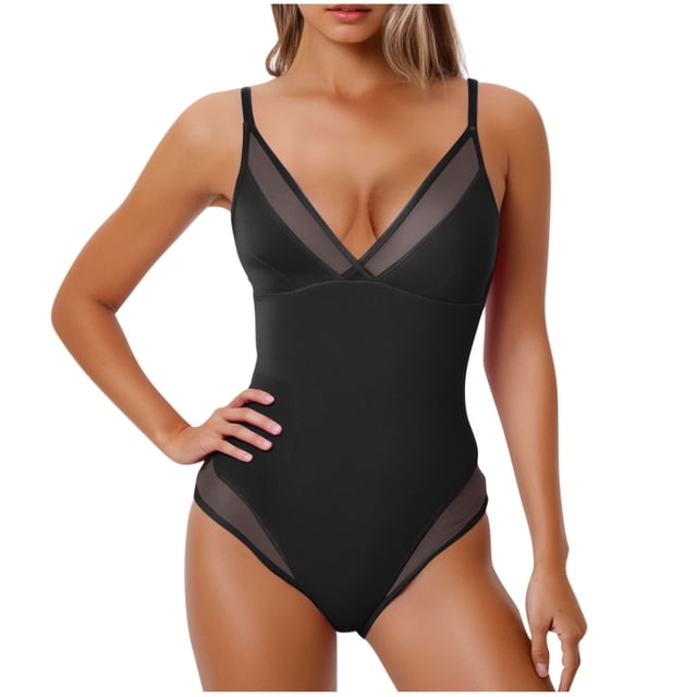 baikeli Tummy Control One Piece Swimsuit for Women Tummy Control Full Coverage Bathing Suits Ruched Swimwear Beachwear Black,S