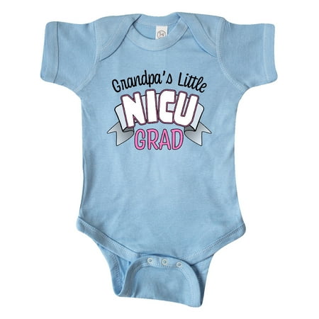 

Inktastic Grandpa s Little Nicu Grad in Pink with Banner Gift Baby Boy or Baby Girl Bodysuit