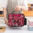 thumbnail image 3 of Hazbin Hotel Poster Insulated Portable Lunch Bag Leather Detachable Lunchbag Meal Bag Bento Bag Picnic Bag Reusable Lunch Box, 3 of 8