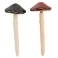 thumbnail image 5 of Raindrops 2pcs Ceramic Mushroom Ornaments, Miniature Garden Decor, Flower Pot Lawn Decorations, 6.10 X 2.51 X 2.51 Inch, 5 of 8