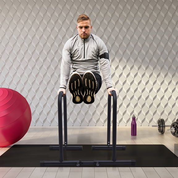 Heavy-Duty Adjustable Dip Station – Supports 440 lbs, Detachable Design for Easy Storage & Portability