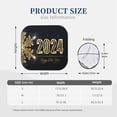 thumbnail image 3 of Bingfone Happy New Year 2024 (5) Print 2-Piece Sun Shade Front Windshield - Foldable Car Front Window Sunshades For Most Sedans Suv Truck - Small, 3 of 7