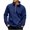 E-305Blue, variant on FAOWME Men's Pullover Long Sleeve Stand Collar Half Zipper Solid Color Comfortable Breathable Sweatshirt For Casual Daily Wear Beige L