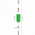 thumbnail image 2 of 4PC Marker Buoys Foam Fishing Float Set with Steel Wire Copper Beads Weighted Swivel Column Float Lure Float Hooks, 2 of 5