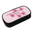thumbnail image 3 of XMXY Flowers Orchid Pencil Case Cute Aesthetic, Portable Pencil Bags with Compartments Zipper Black, 3 of 7