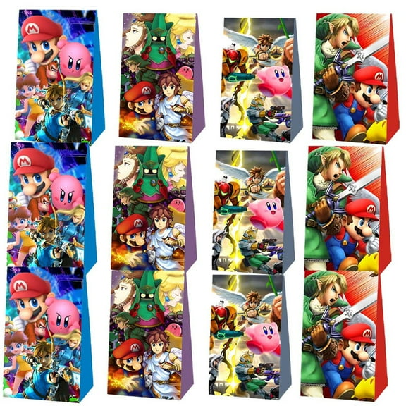 Super smash bros Goodie Bags Party Favor Candy Decorations Treat Supplies Birthday
