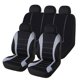 thumbnail image 1 of Juego completo de 9 fundas universales para asientos de coche, accesorios impermeables aptos para las cuatro estaciones, color gris, 1 of 2