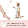 thumbnail image 5 of VONTER Cat Feather Collar Toys, Creative Cat Interactive Feather Toy Funny Automatic Teaser Feather Kitten Toys Replaceable Artificial Pet Supplies Funny cat Stick，Cat Interactive Toy - Pink, 5 of 8