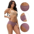thumbnail image 3 of Unique Bargains Lace Mid Rise Briefs Underwear M Purple, 3 of 6