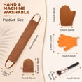 thumbnail image 4 of INCTUO 5 Piece Self Tanning Mitt Applicator Kit, Soft Tanner Mitt Set with Exfoliating Glove, Back Lotion Applicator, Face Makeup Brush, Mini Finger Face Self Tanner Mitt for Lotions, Mousses,Creams, 4 of 7