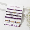 thumbnail image 6 of 5Pcs Bracelet for Women Spiritual Natural Stone Bracelet Set Stackable Beaded Bracelets Healing Bracelet Bead Bracelet Beaded Stretch Bracelets for Women, 6 of 6