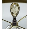 thumbnail image 5 of Stephanov Large Champagne Crystal Teardrops Lamp Finial Antique Brass 2.85"h, 5 of 7