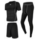 thumbnail image 2 of Chándal para hombre jinwen Ropa de compresión para gimnasio traje deportivo para correr XXL negro, 2 of 8