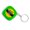 Green, variant on Tibvox ABS Case Retractable Tape Measure 1M Portable Lightweight with Double Scale