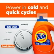 Tide Laundry Detergent Liquid, Original Scent, 149 fl oz, 113 Loads, HE Compatible