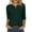 Army Green, variant on FAIWAD 3/4 Sleeve T Shirts for Women Casual Trendy Button Down Shirts Plus Size Solid Color Blouse