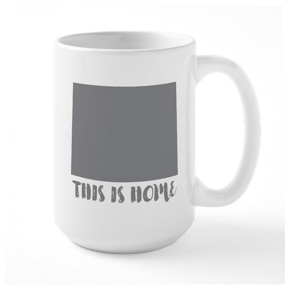 CafePress - Colorado This Is Home Large Mug - 15 oz Ceramic Large White Novelty Mug