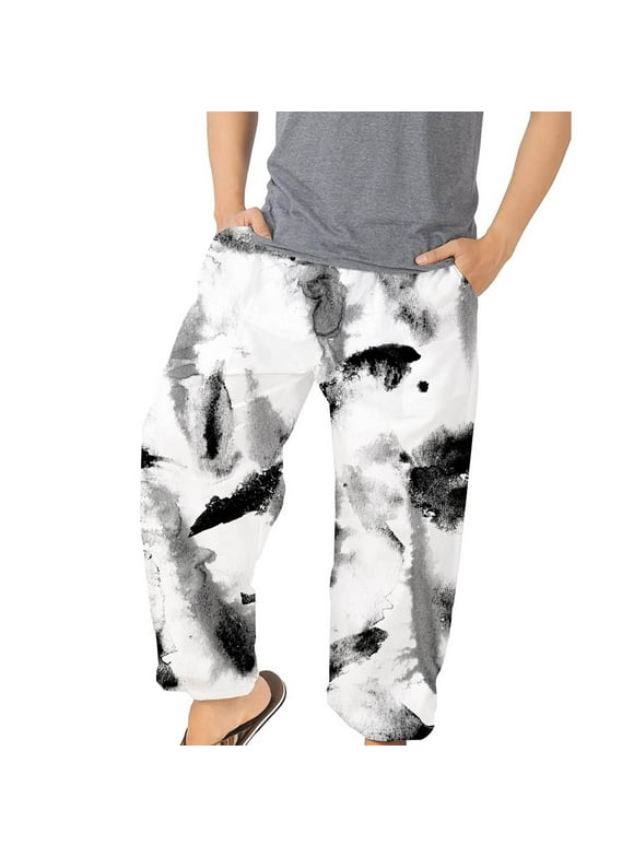 Mens Elastic Waist Pants Big And Tall