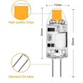 thumbnail image 2 of 5-pack 2W G4 LED lamps, 3000K warm white, 200lm, 12V, 2 of 5