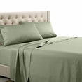 thumbnail image 2 of Royal Tradition Solid 600 Thread Count, 100-Percent Cotton Olympic Queen Bed Sheets Set (Sage) Breathable, Deep Pocket, 4 Piece Sheet Set, 2 of 4
