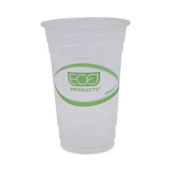 Greenstripe Renewable And Compostable Cold Cups, 20 Oz, Clear, 50/pack, 20 Packs/carton | Bundle of 5 Cartons