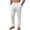 White, variant on GrmtClth Men's Linen Textured Drawstring Pants Straight Leg Casual Trousers Elastic Waist Loose Fit Summer Pants with Pockets Gray 2XL