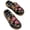 Black, variant on JeashCHAT Sandals for Women Women's Retro Dimensional Flower Material Stitching Sandals Vintage Wedge Shoes