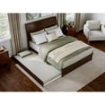 thumbnail image 4 of AFI, Andorra Queen Platform Bed with Panel Footboard and Twin XL Trundle, Walnut, 4 of 10