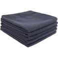 thumbnail image 1 of Microfiber Cleaning Cloths - Pack of 5 (16"x16") Rags Towels for Home Kitchen Cars Bikes Computer/Machine Washable/Lint-Free, Soft Absorbent, Reuseable/Color - Grey, 1 of 7
