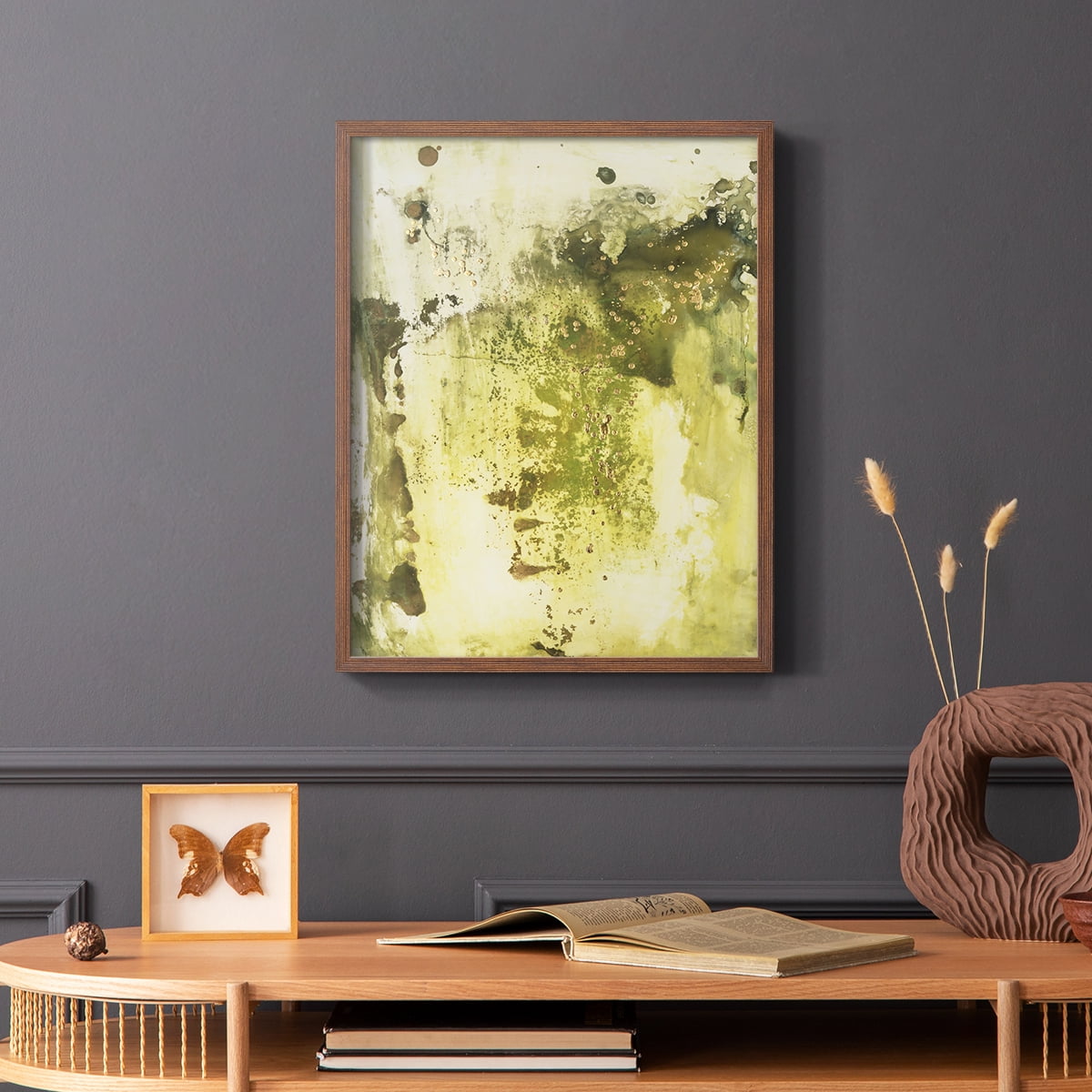 Canyon Diptych I Framed Print in Brown Solid Wood Framed Print No Nail Hanging