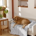 thumbnail image 3 of Toorise Soft Plush Dog Bed Wear-resistant and Waterproof Dog Sofa Bed Cushion with Non-slip Bottom Washable Durable Sofa Chair Pet Bed Dog Cat Sleeping Mats for Outdoor Travel Home Car Using, 3 of 11
