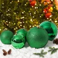 thumbnail image 3 of 15cm Big Christmas Ball Decorations 2023 Glitter Green Red Xmas Tree Ornaments Wedding Party New Year Home Office Ceiling Decor, 3 of 5