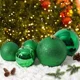 thumbnail image 3 of 15cm Big Christmas Ball Decorations 2023 Glitter Green Red Xmas Tree Ornaments Wedding Party New Year Home Office Ceiling Decor, 3 of 5