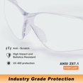 thumbnail image 3 of Gafas de seguridad ProtectX, paquete de 12, antivaho y resistentes a los arañazos, 3 of 6
