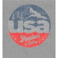thumbnail image 2 of Americana USA Freedom Is Calling Heather Gray Men's Crew Neck Short Sleeve Tee-XS, 2 of 2