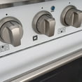 thumbnail image 5 of Akicon 36" Slide-in Freestanding Professional Style Gas Range with 5.2 Cu. Ft. Oven, 6 Burners, Convection Fan, Cast Iron Grates. White & Stainless Steel, 5 of 9