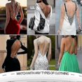 thumbnail image 4 of Women Plunging Deep V-neck Body Shaper Strapless Backless Bodysuit Shapewear, 4 of 5