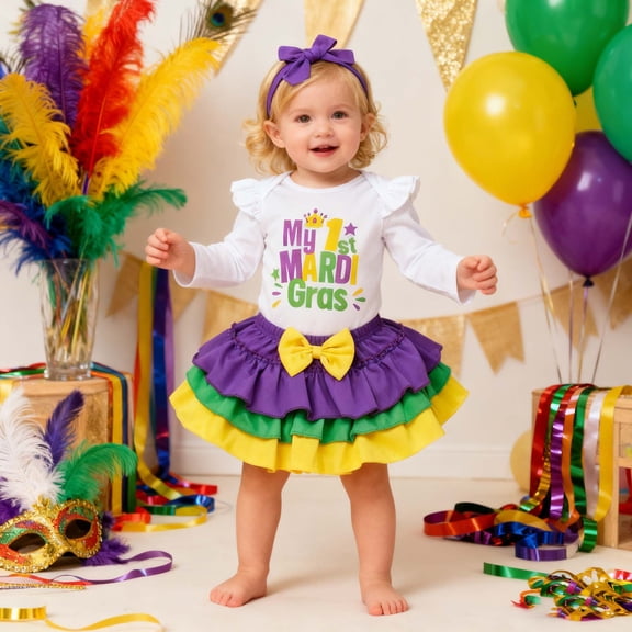 MEZZALL Carnival Print Girls Two Piece Outfits Colorful Lettering Casual Cartoon Playwear Comfortable Twinning Sister Matching Party Dress Leisure Clothing Sets