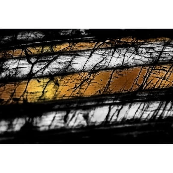 Marmont Hill "Black Threads" Painting Print on Wrapped Canvas