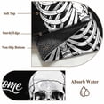 thumbnail image 6 of Area Rug for Living Room, Skeletons Roses Non-Slip Indoor Large Carpet for Bedroom/Dining Room, Horror Minimalism Modern Aesthetic Washable Low-Profile Rectangle Floor Mat Runner Rugs - 3 x 5 Ft, 6 of 7