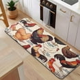 thumbnail image 5 of Beige Chicken Breed Pattern Kitchen Rug Mat,Kitchen Runner Rugs Non Skid Washable,Decorative Kitchen Floor Mats for Kitchen,Sink,Laundry,17"x47.2", 5 of 7