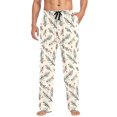 thumbnail image 2 of Christmas Leaves Mens Pajama Pants Cotton Elastic Waistband Lounge Sleep Pajama Bottoms Pj with Pocket, 2 of 7