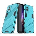 thumbnail image 2 of Funda híbrida de PC + TPU para teléfono, anticaídas, con diseño de soporte para vivo V21 4G/5G, estilo H vivo V21 4G, azul claro, 2 of 5