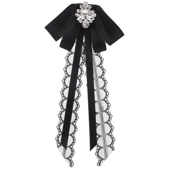 Broche de lazo para mujer, broche de pajarita para camisa, broche de ramillete para cuello universitario, accesorio para ropa