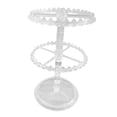 thumbnail image 5 of Segolike Earring Organizer Holder,Rotating Hanging Rack,Jewelry Display Stand,Storage Rack for Necklace Vanity Table Earrings Bracelet 2 Tier Clear, 5 of 8