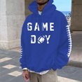 thumbnail image 1 of MHFRRA Sudadera con Capucha para Hombre, con Estampado de Fútbol, Informal, Holgada, para Uso Diario, Cómoda y Cálida Azul, 1 of 3