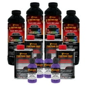 Custom Coat Bright Purple 1 Gallon Urethane Spray-On Truck Bed Liner Kit -Easy Mixing , Prevent Stop Rust