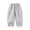 Grey, variant on Boys Girls Barrel Leg Sweatpants Elastic Waist Side Seam Design Loose Fit Soft Casual Daily Wear Comfort Bottoms for Toddler Kids (Pink, 5-6Years)