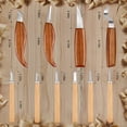 thumbnail image 2 of MATAWEEK 26 Pcs Wood Carving Tools Kit, Woodwork Chisel Whittling kit with Detail Carving Knife, 2 of 7