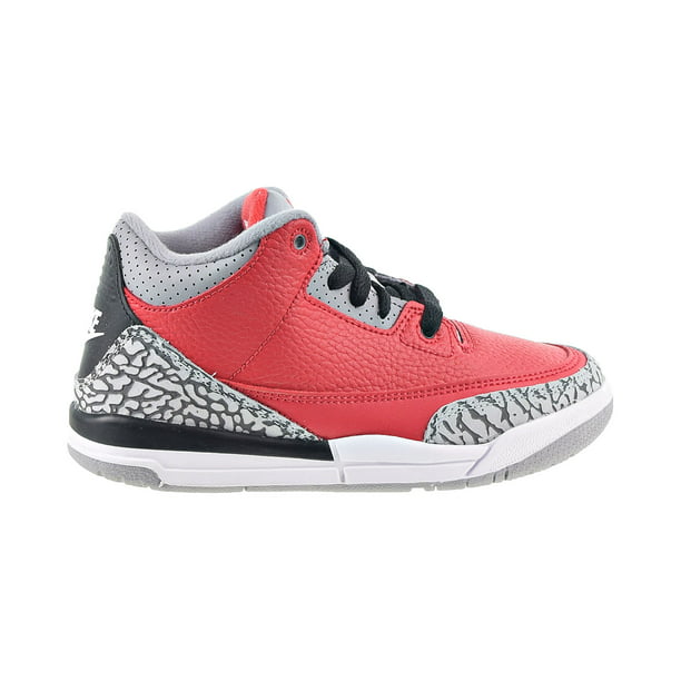 Nike Jordan 3 Retro Se Ps Little Kids Shoes Fire Red Cement Grey Black Cq0487 600 Walmart Com Walmart Com